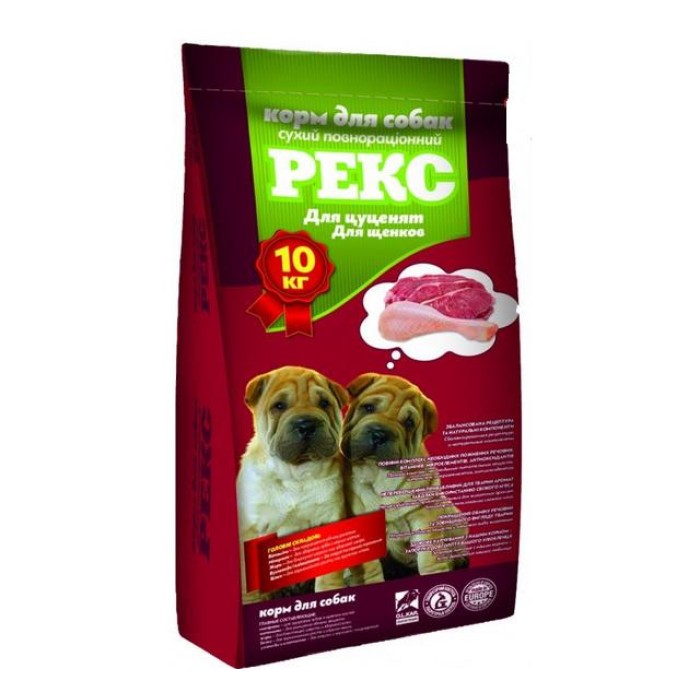 "Рекс" корм для собак ЮНИОР 10 кг